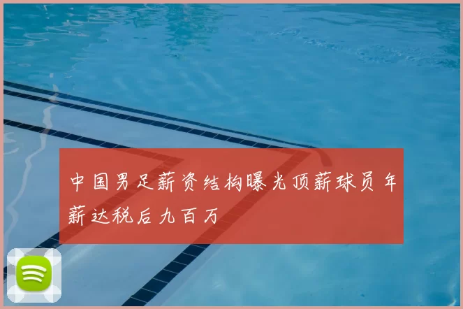 中国男足薪资结构曝光顶薪球员年薪达税后九百万
