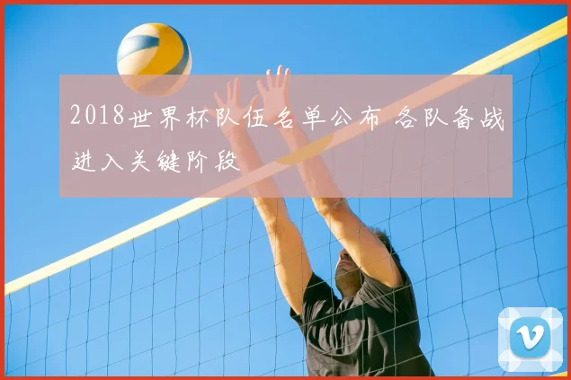 2018世界杯队伍名单公布 各队备战进入关键阶段